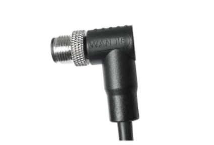 M12 Pria Bersudut Tanpa Pelindung A-Kabel PUR 4PIN Pengkodean 1,0M M12*1.0