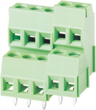 Blok Terminal Sekrup Baris Ganda 3.81mm