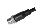 M12 Pria Lurus UnShield A-Pengkodean Kabel PVC 12PIN 2.0M M12X1.0