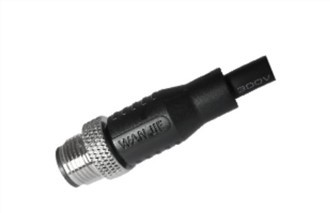 M12 Pria Lurus UnShield A-Kabel PUR 3PIN Pengkodean 2.0M M12X1.0