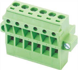 Konektor Tingkat Ganda Wanita Pitch 5.08mm yang Dapat Ditancapkan dengan Flange